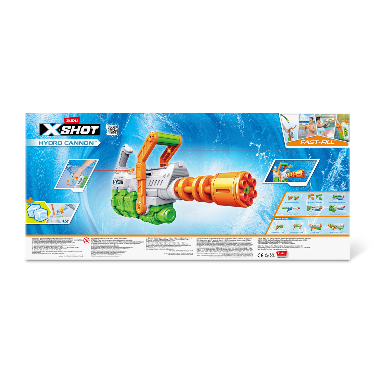 slide 2 of 8, X-Shot Water Fast Fill Gatlin Blaster, 1 ct
