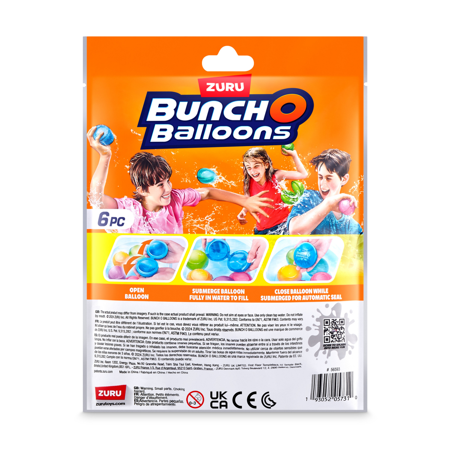 slide 5 of 6, Bunch O Balloons Reusable Water Balloons - 6pk, 6 ct