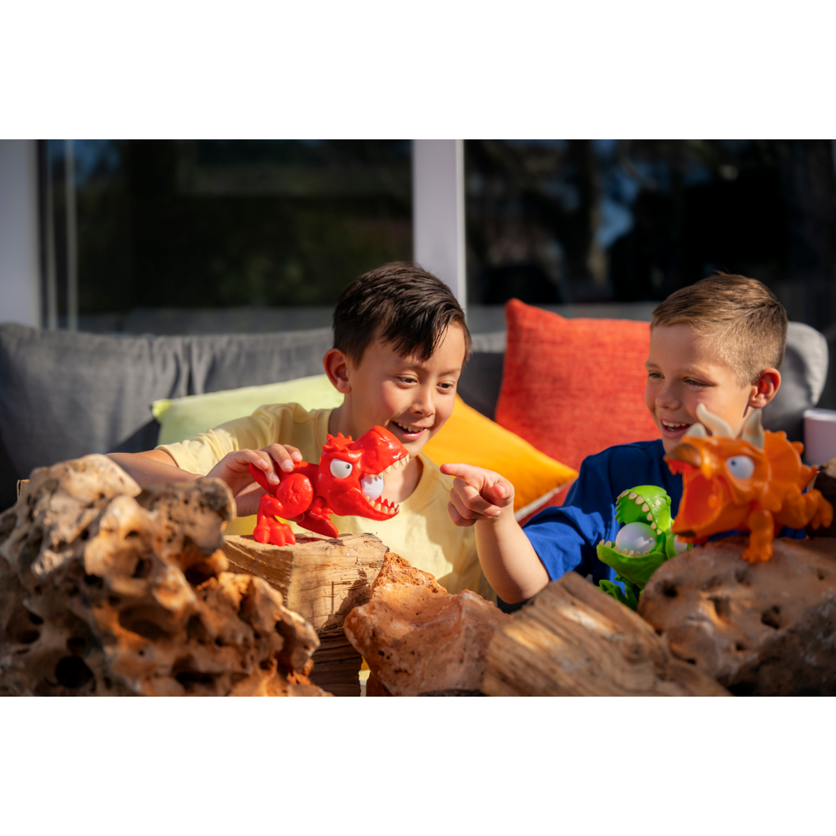 slide 3 of 8, ZURU Smashers Dino Island T-Rex Battles Figure Set, 1 ct