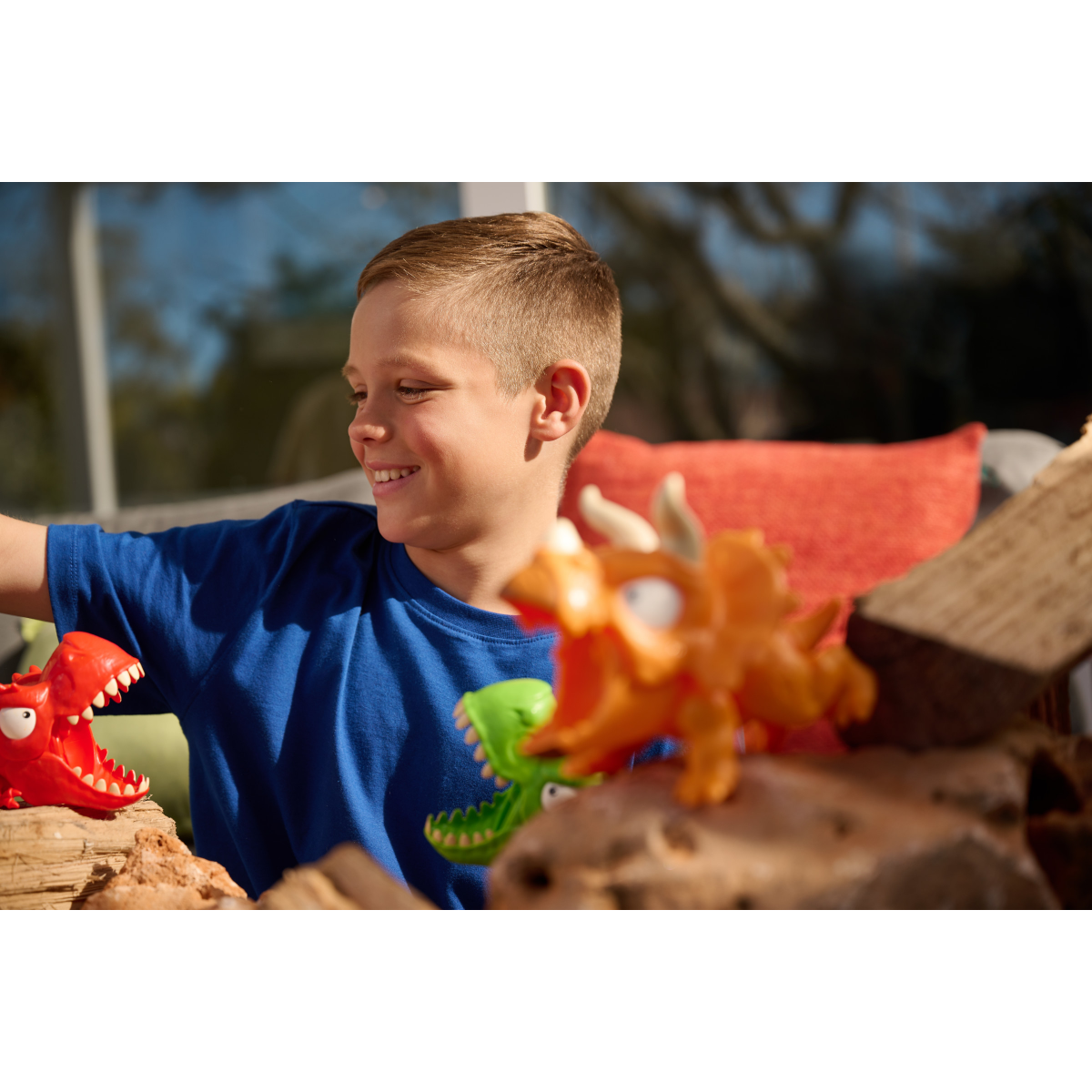 slide 7 of 8, ZURU Smashers Dino Island T-Rex Battles Figure Set, 1 ct