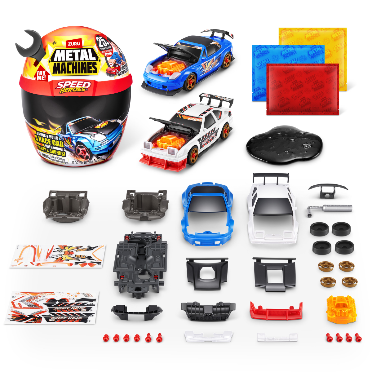 slide 2 of 5, ZURU Speed Heroes Playset, 1 ct