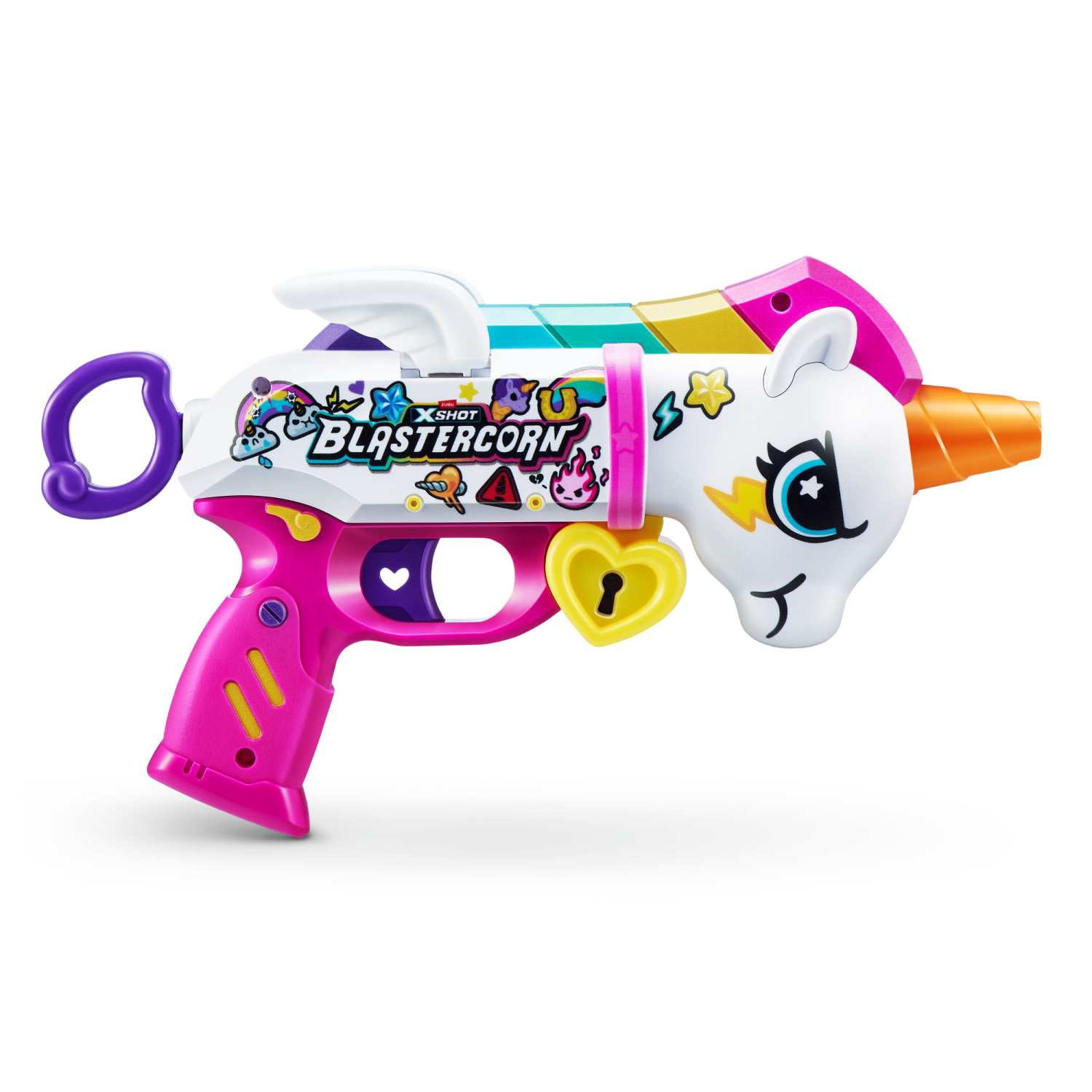 slide 2 of 7, X-Shot Blastercorn Heartbreaker Blaster with 16 Darts, 1 ct