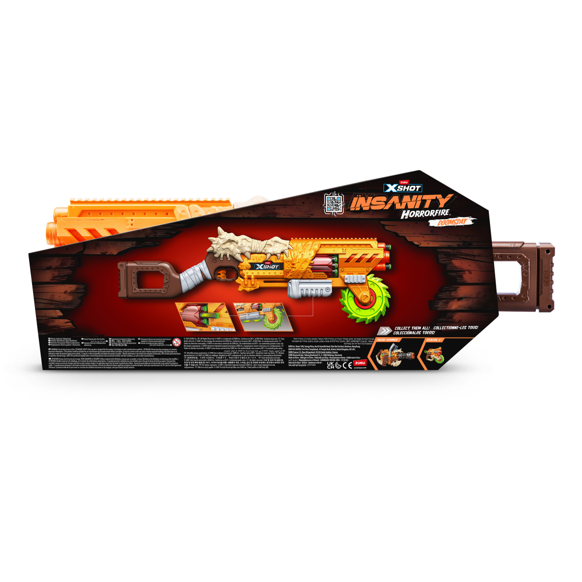 slide 4 of 5, X-Shot Horror Fire Doomsday Blaster with 16 Darts, 1 ct