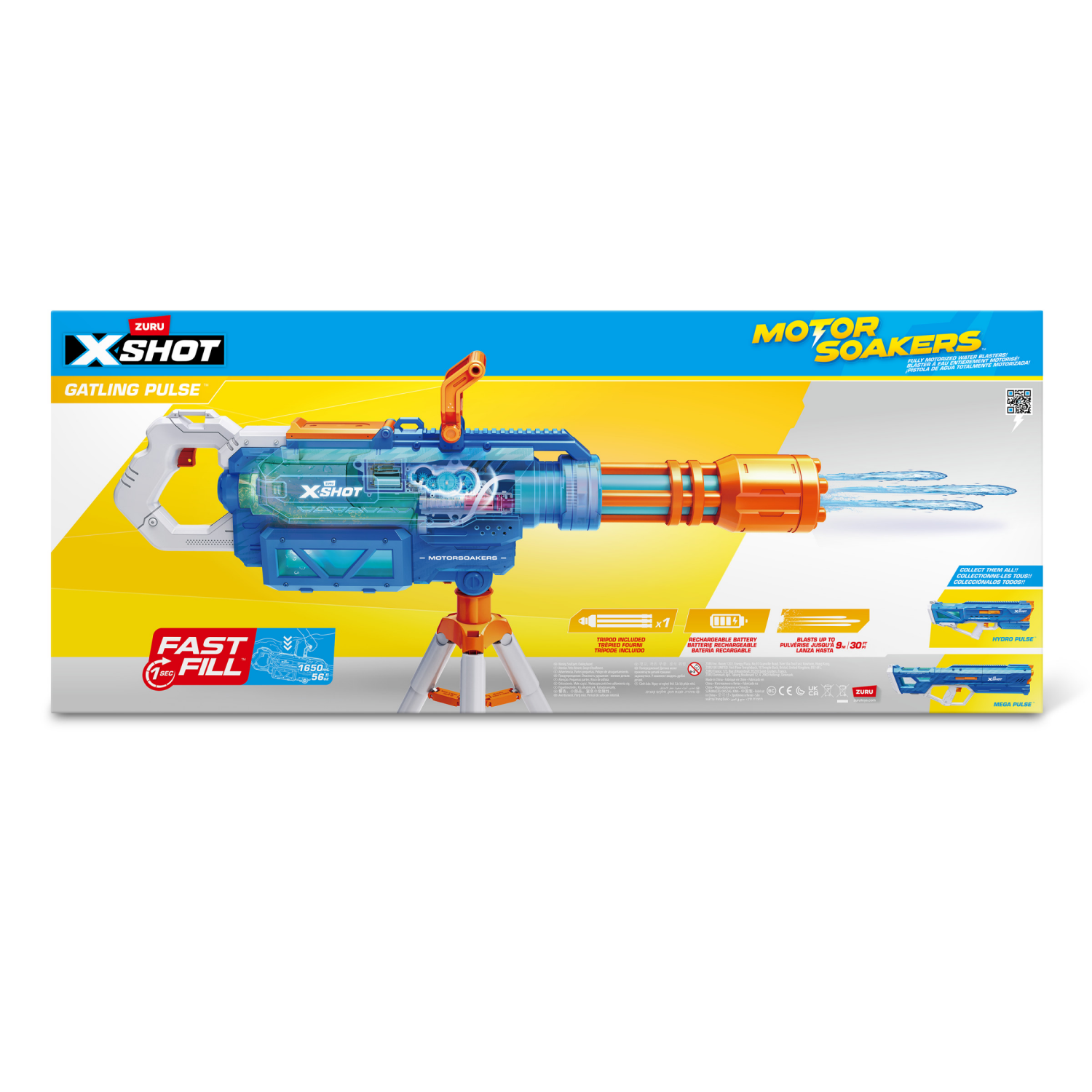 slide 6 of 8, XSHOT Water Hydra Pulse Motor Soaker by ZURU, 1 ct