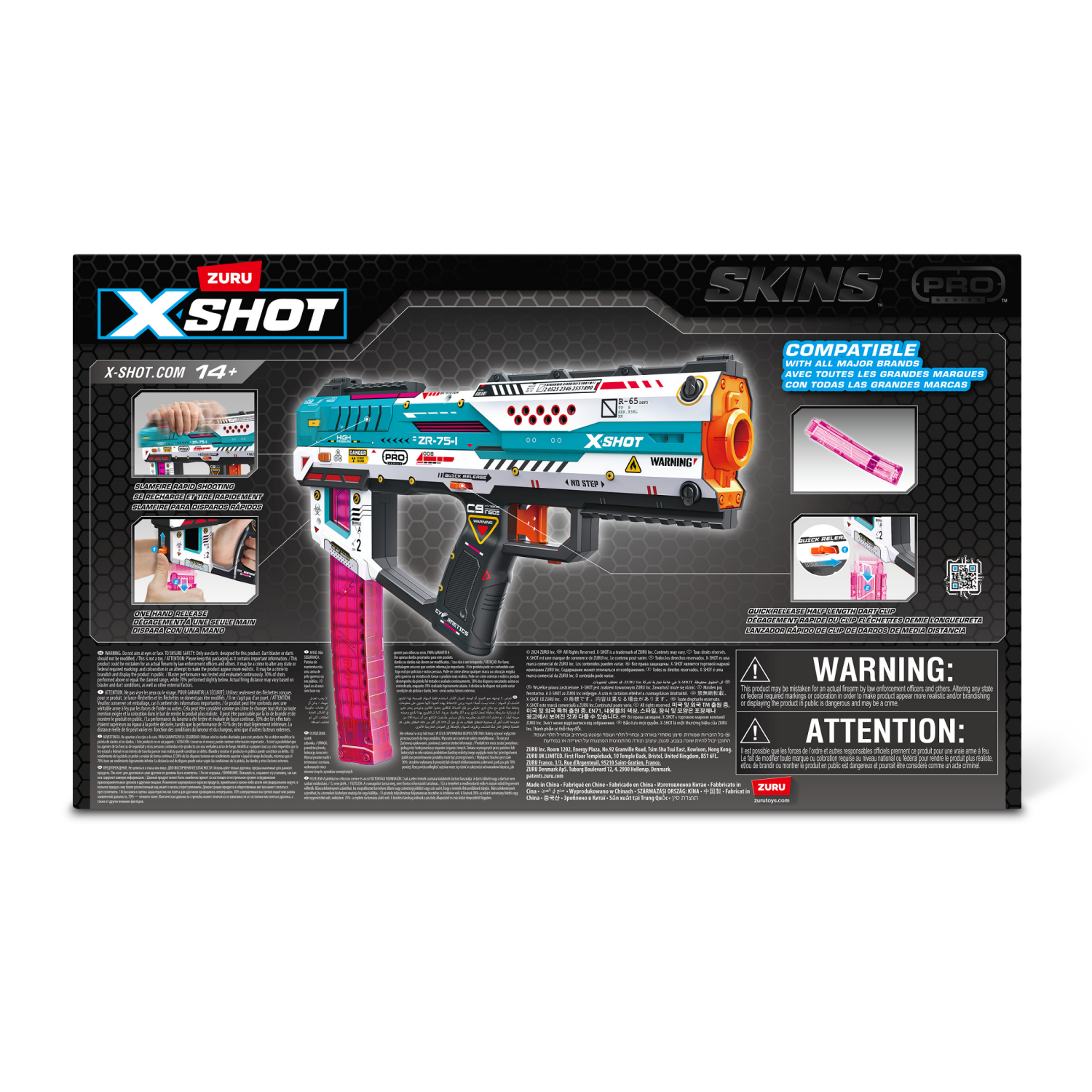 slide 5 of 8, X-Shot Pro Fury-X Blaster, 1 ct