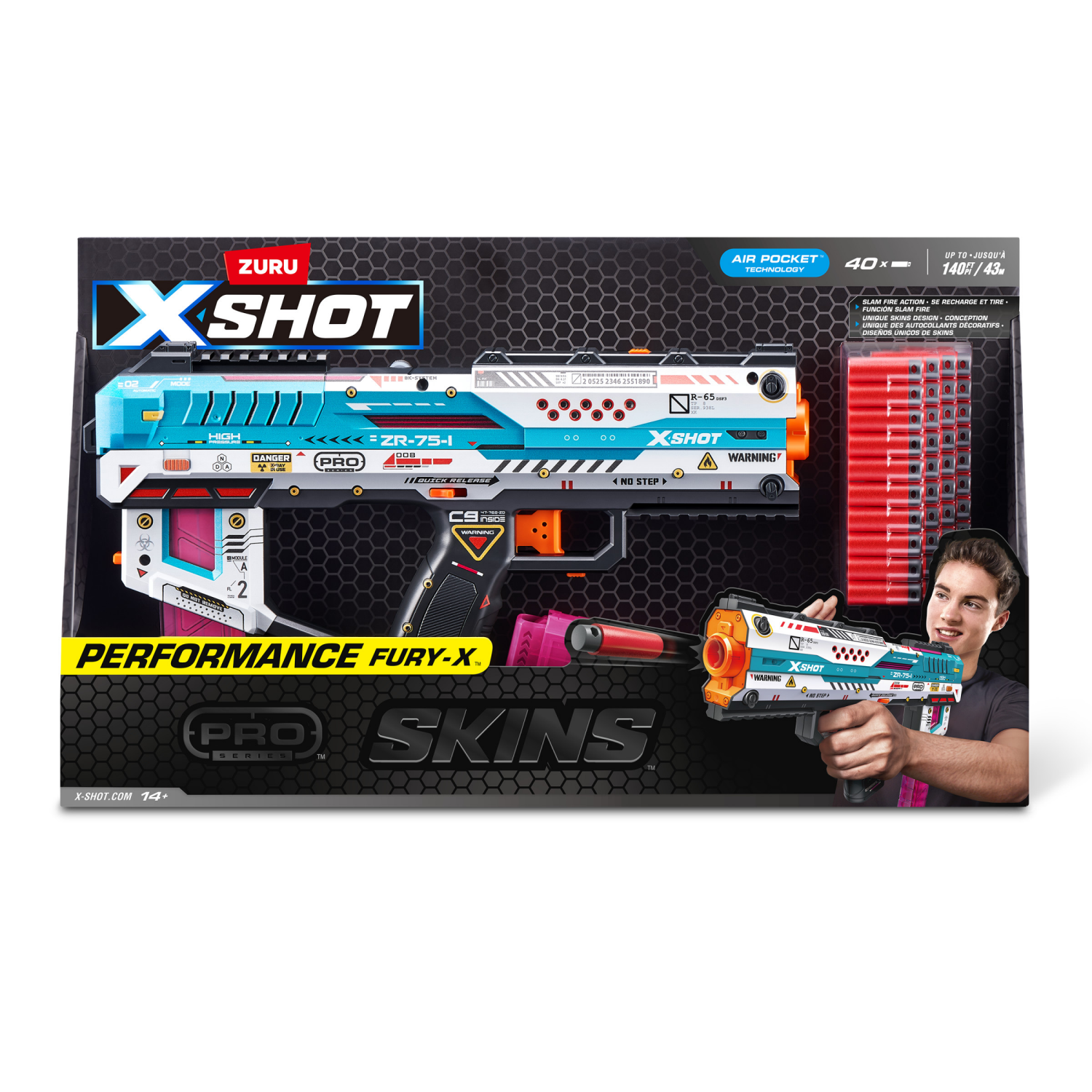 slide 8 of 8, X-Shot Pro Fury-X Blaster, 1 ct