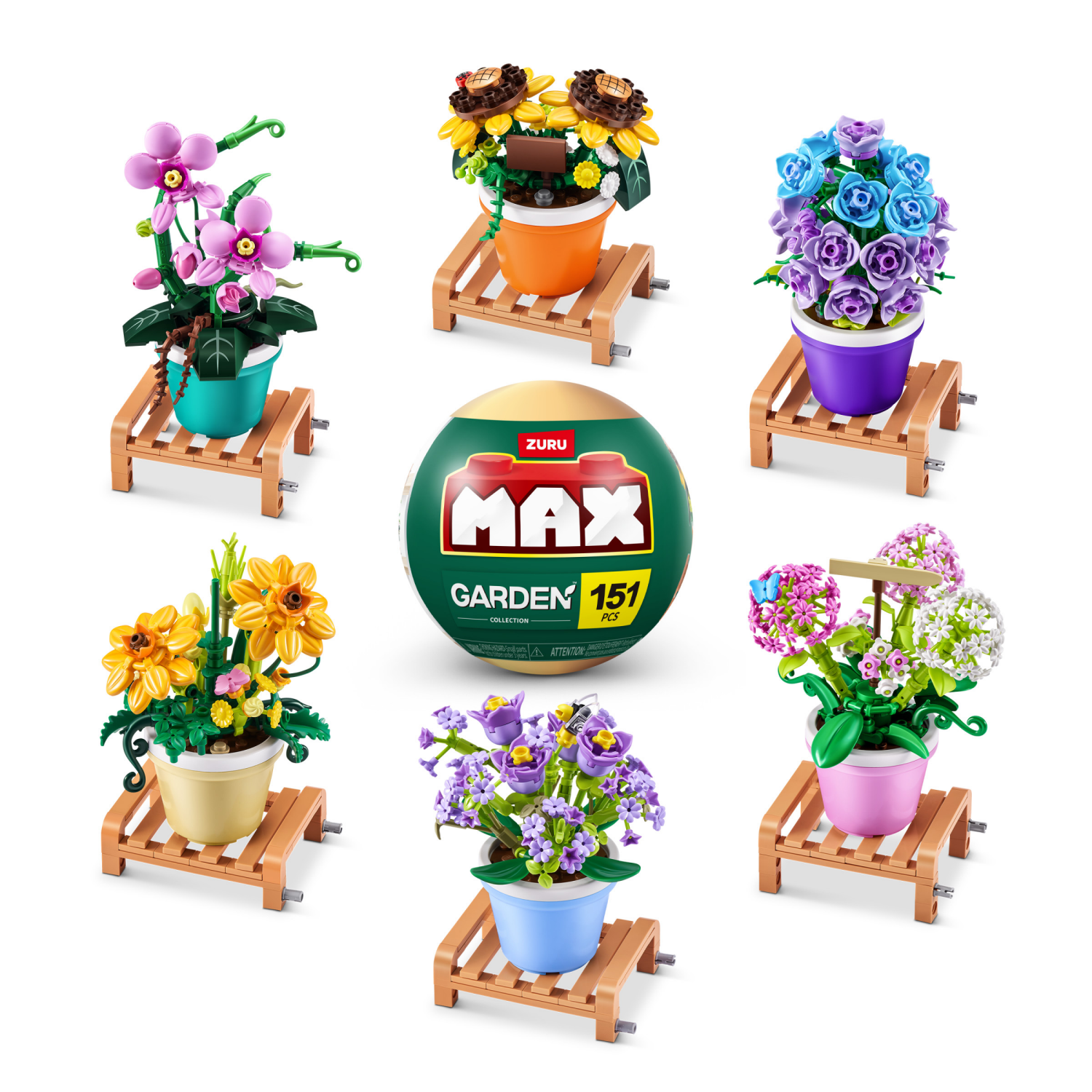slide 1 of 8, ZURU Max Garden Pot Plants, 1 ct