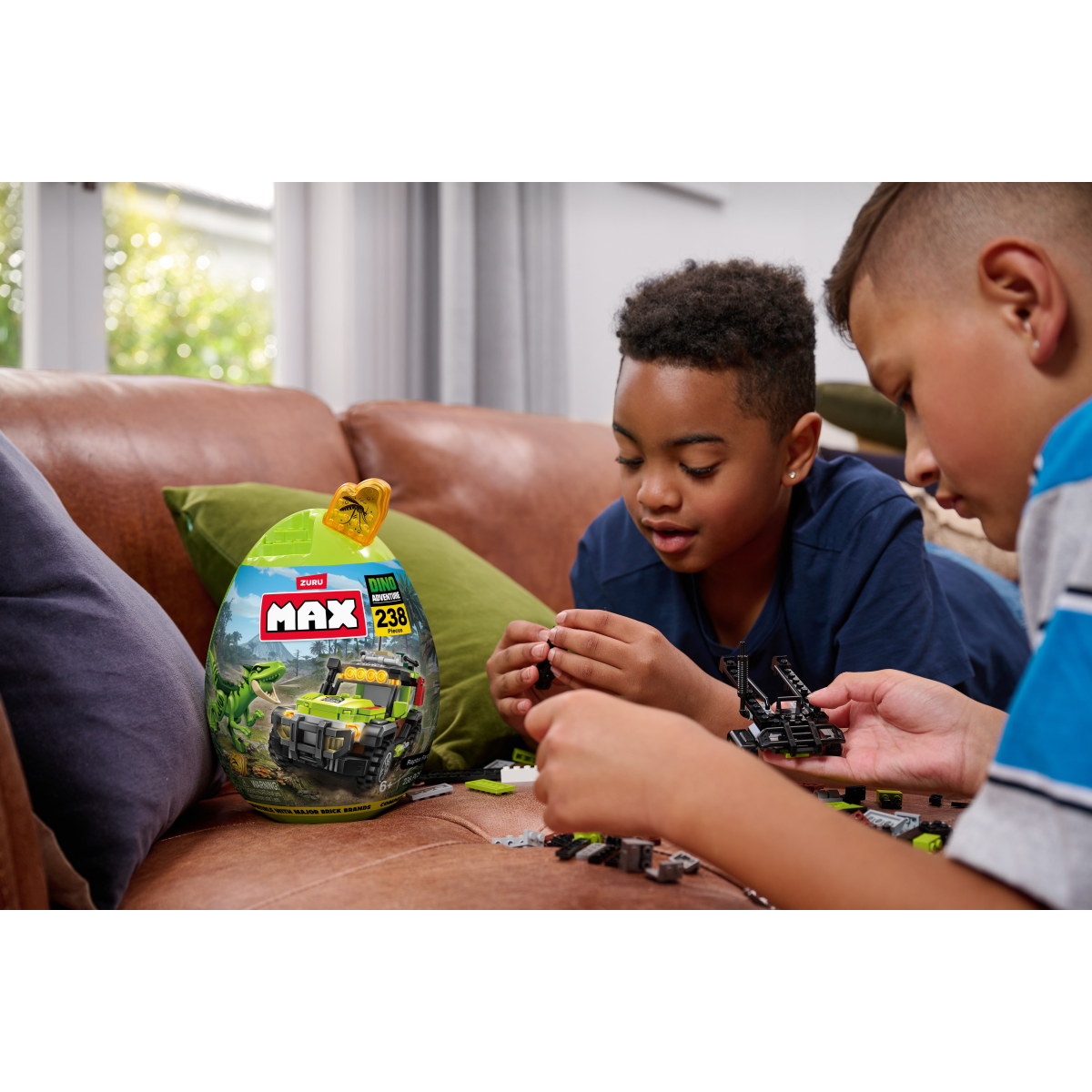 slide 4 of 5, ZURU MAX Dino Adventure Raptor Force (219 pieces), 219 ct