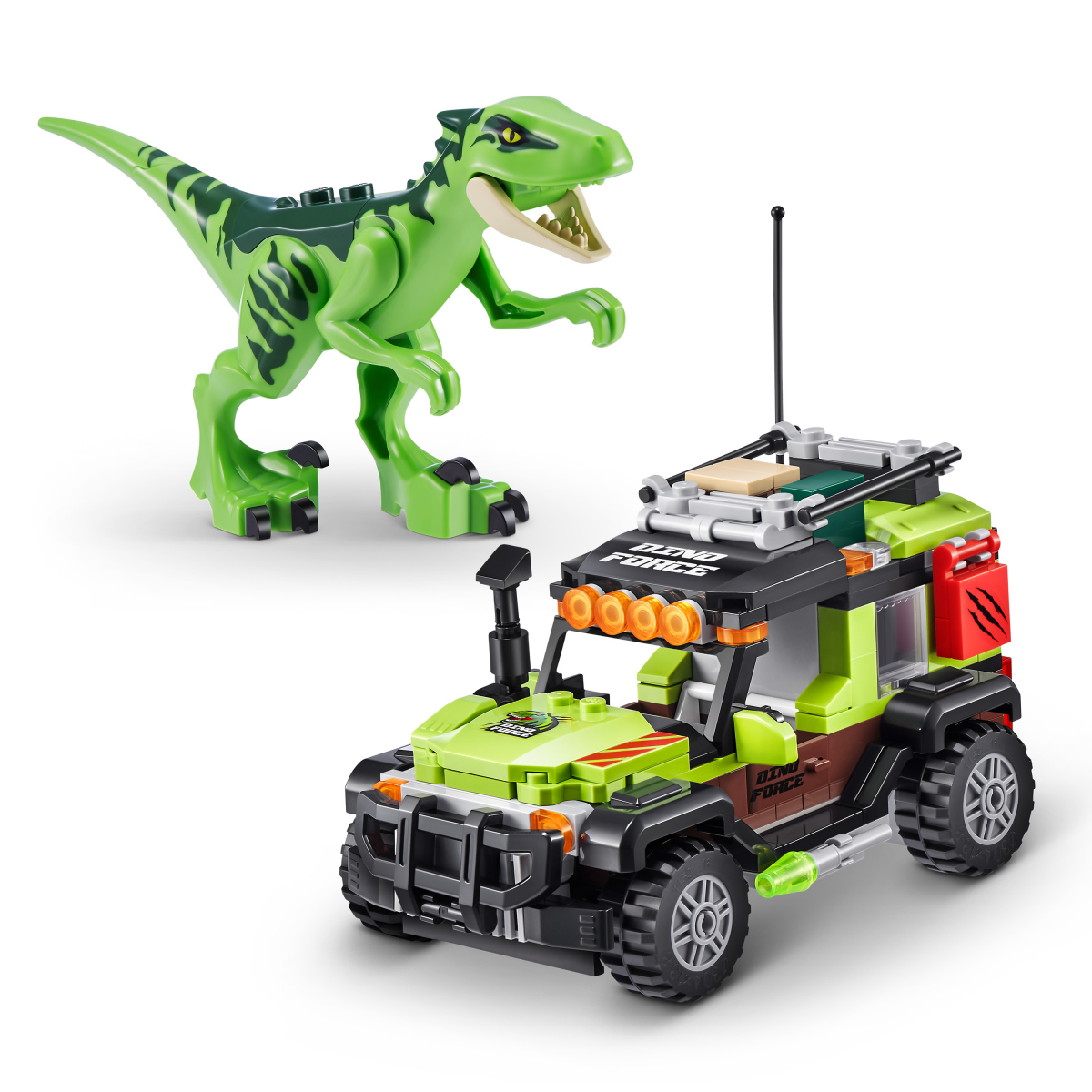 slide 5 of 5, ZURU MAX Dino Adventure Raptor Force (219 pieces), 219 ct