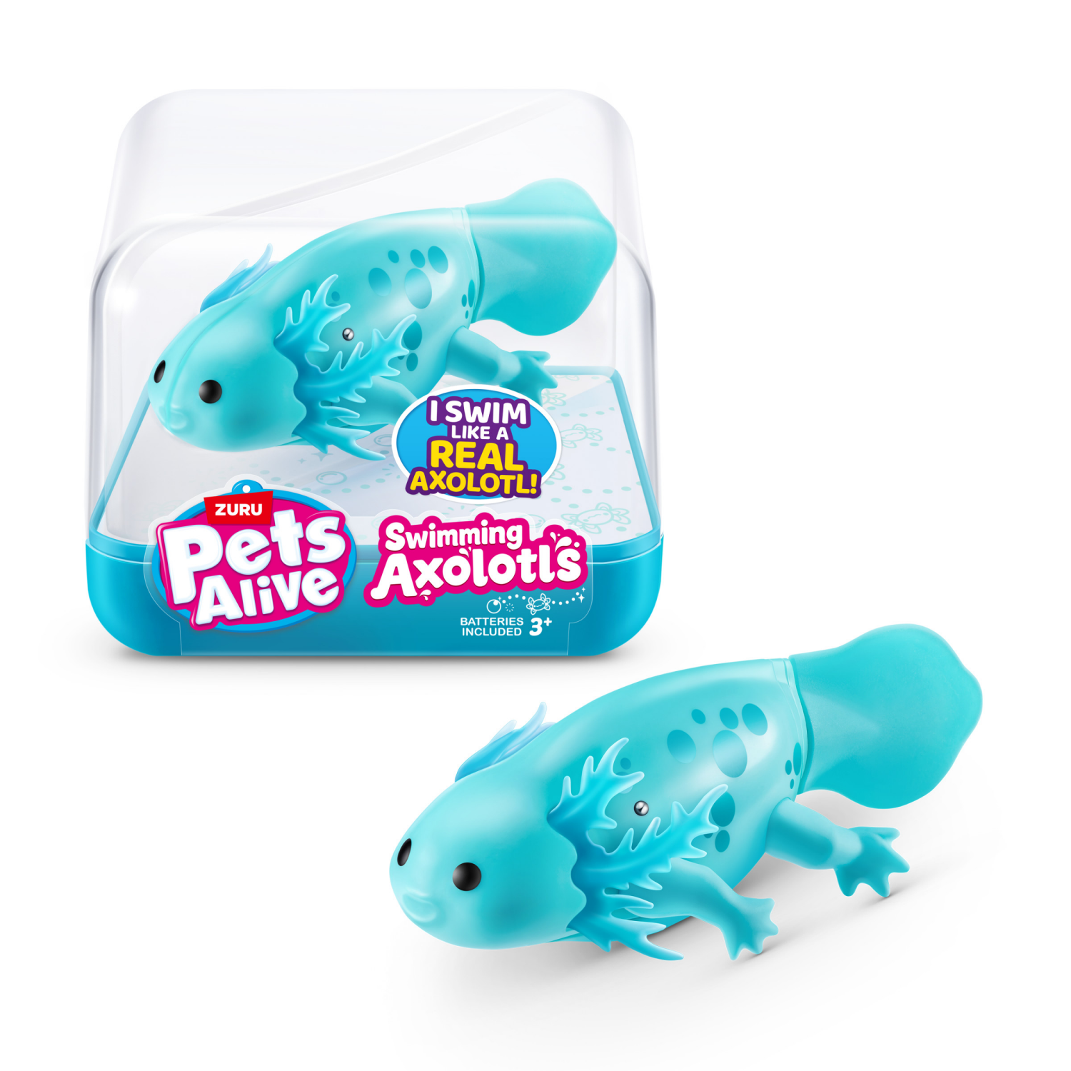 slide 2 of 5, ZURU Pets Alive Swimming Axolotls By ZURU, 1 ct