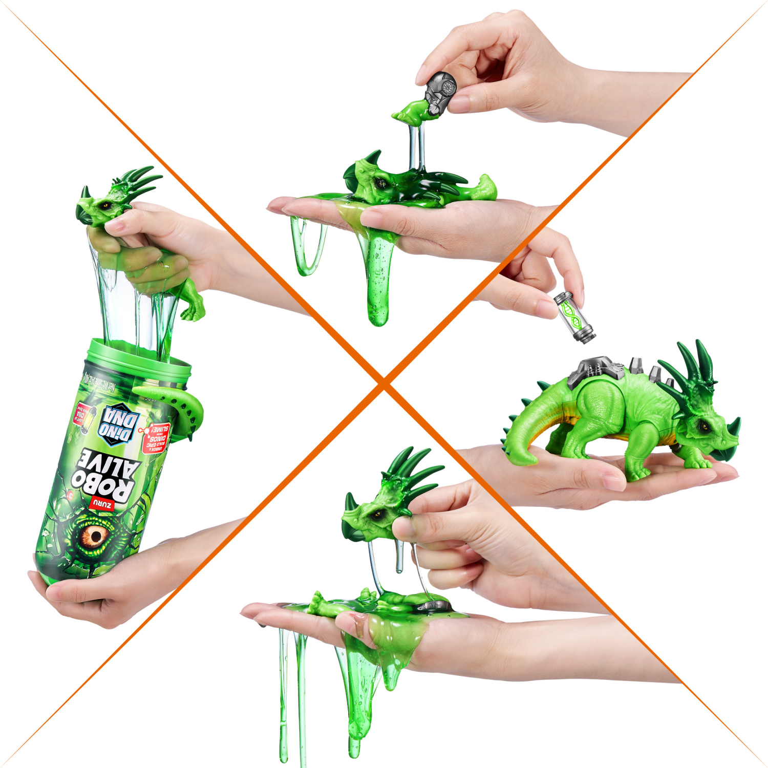 slide 4 of 8, Robo Alive Dino DNA Animal Figure, 1 ct