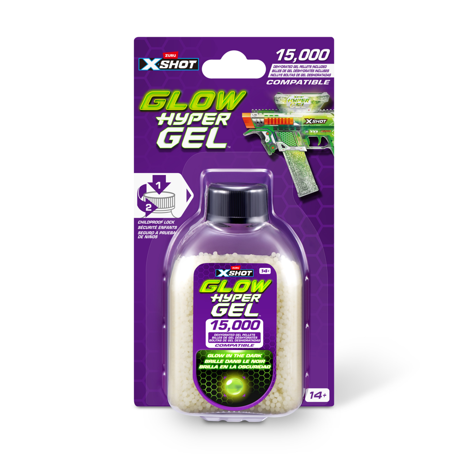 slide 4 of 8, X-Shot Glow-in-the-Dark Gellets, 1 ct