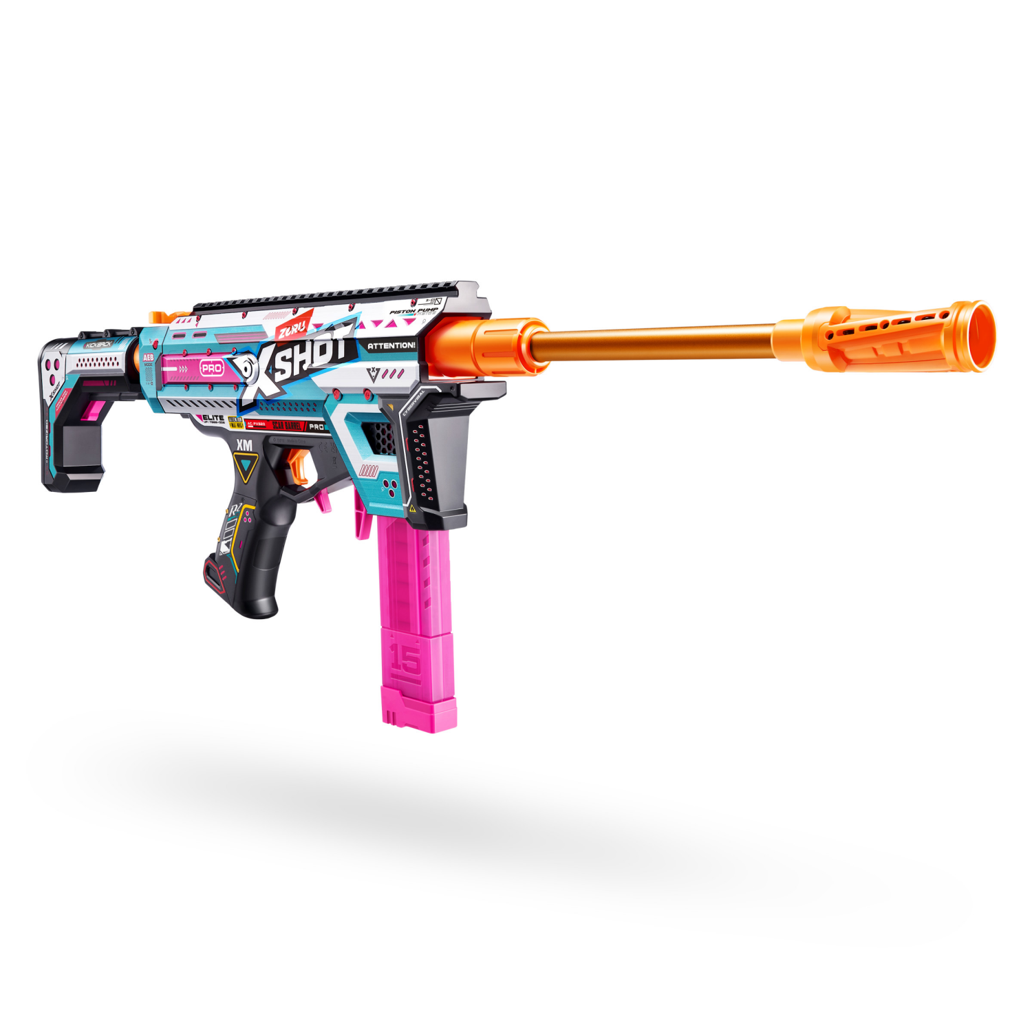 slide 3 of 8, XSHOT Pro Motorized Piston Pump Toy Dart Blaster by ZURU, 1 ct
