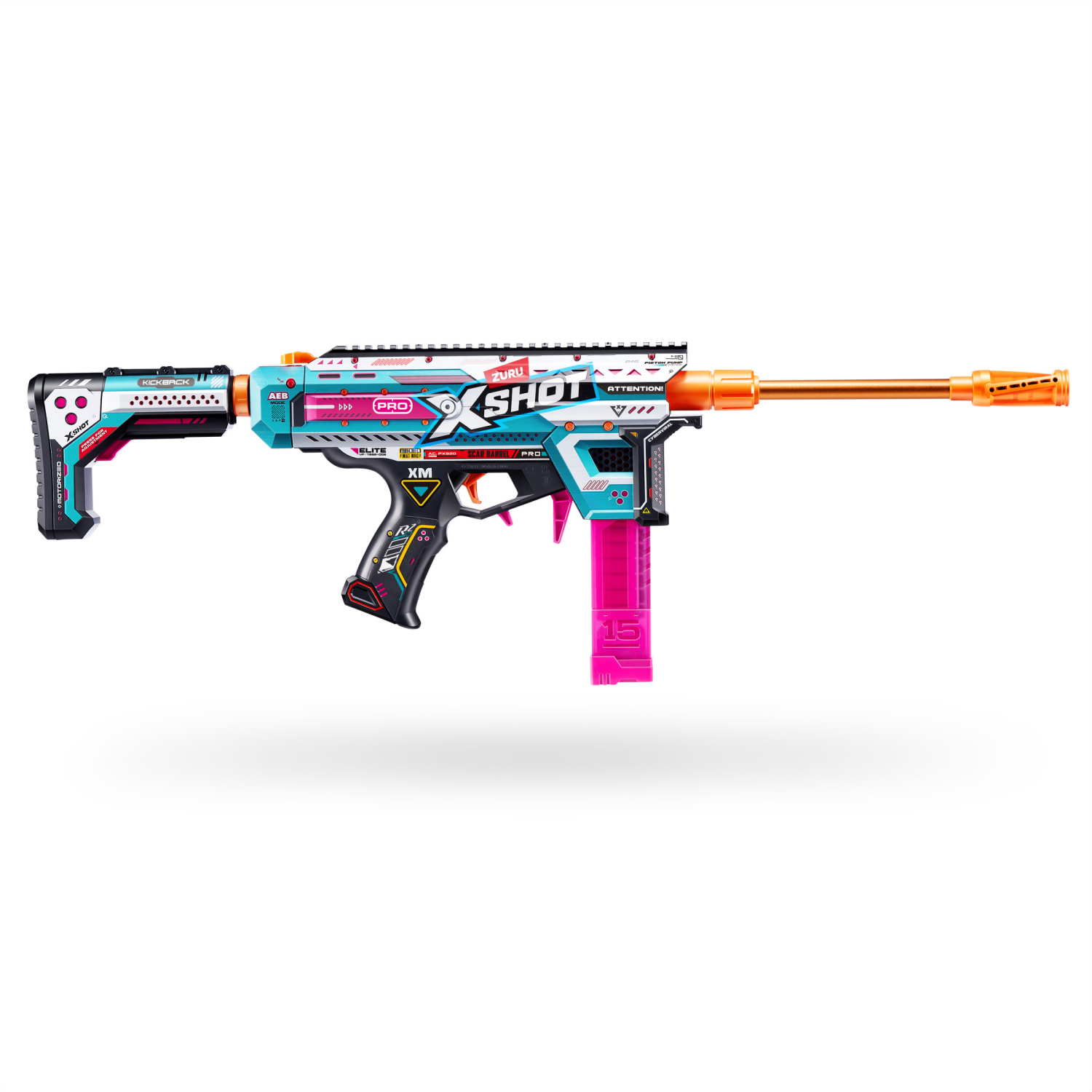 slide 8 of 8, XSHOT Pro Motorized Piston Pump Toy Dart Blaster by ZURU, 1 ct