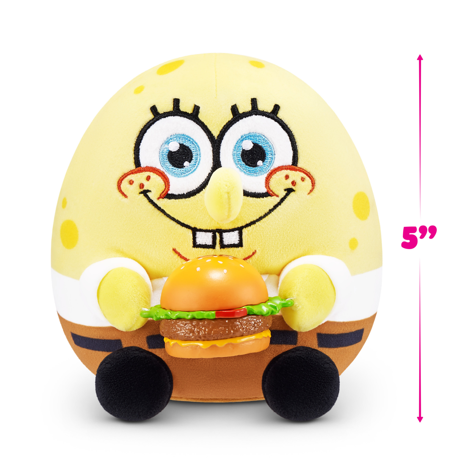 slide 3 of 8, ZURU Snackles Licensed Character SpongeBob Squarepants 5-inch Plush by ZURU, 1 ct