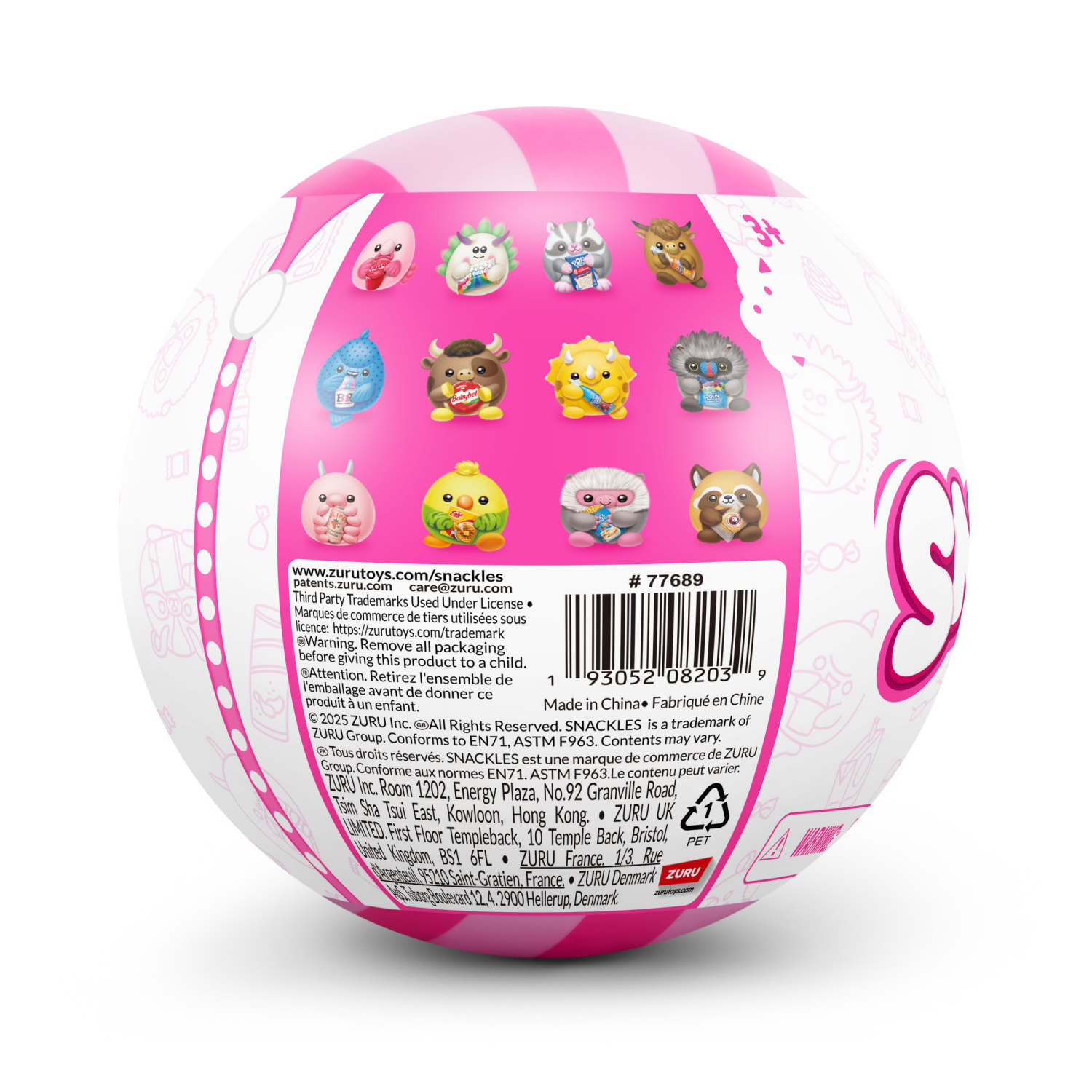 slide 2 of 7, ZURU Snackles Licensed Series 3 5-inch Plush by ZURU, 1 ct