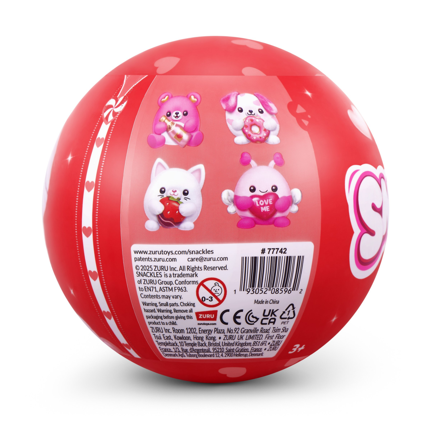 slide 2 of 6, Snackles Valentines Edition 5-Inch Plush By Zuru, 1 ct