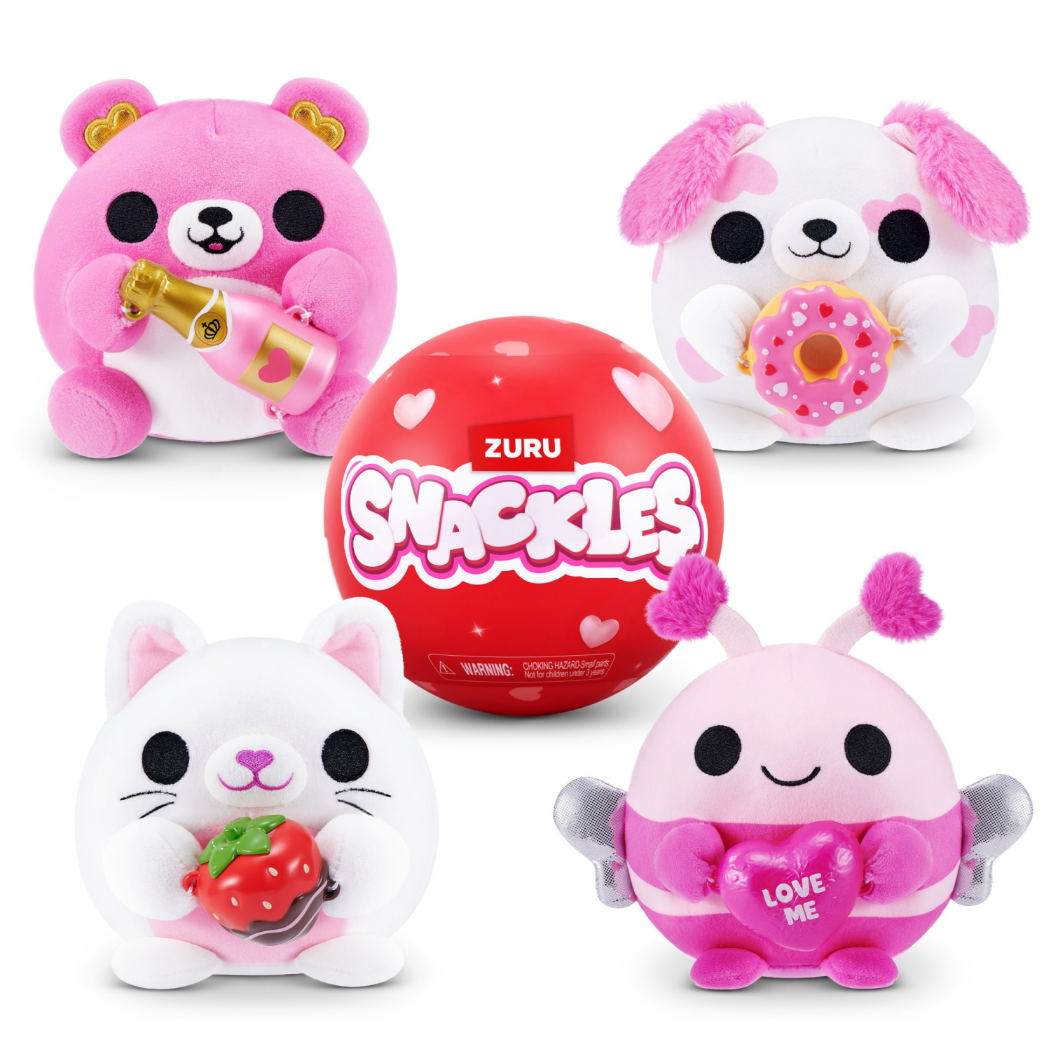 slide 5 of 6, Snackles Valentines Edition 5-Inch Plush By Zuru, 1 ct