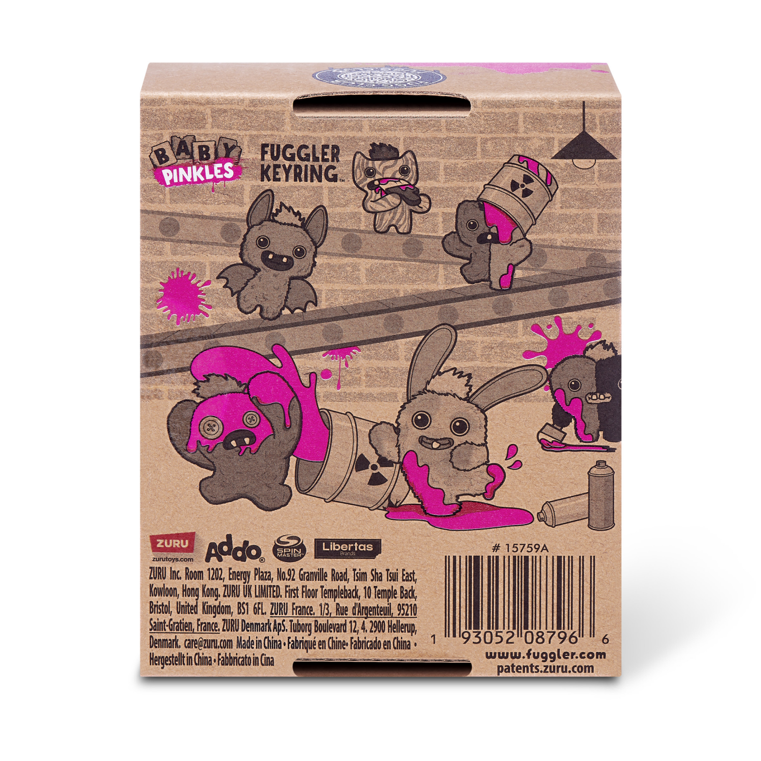 slide 2 of 6, ZURU Fuggler Baby Pinkles 3.5" Plush, 1 ct