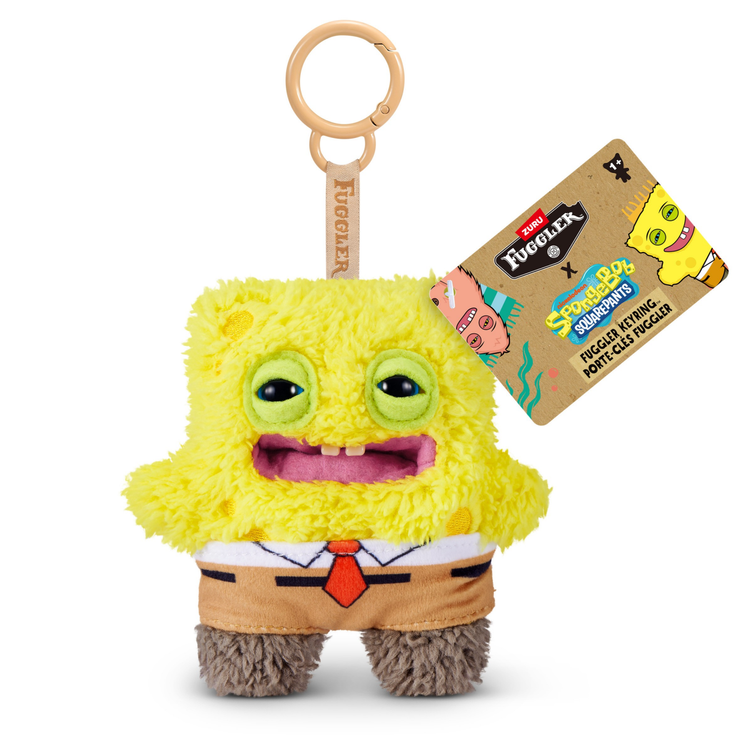 slide 4 of 6, Fuggler Spongebob 5-Inch Licensed Keyring Assortment By Zuru, 1 ct