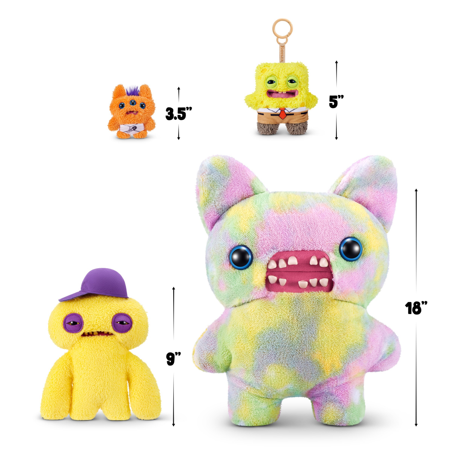 slide 6 of 6, Fuggler Spongebob 5-Inch Licensed Keyring Assortment By Zuru, 1 ct