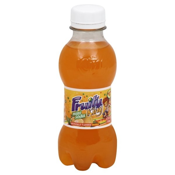 slide 1 of 1, Fruity King Mini Orange Soda, 5.75 oz