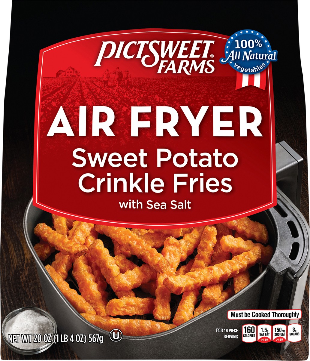 slide 4 of 7, Pictsweet Farms Air Fryer Crinkle Sweet Potato Fries with sea salt, 20 oz