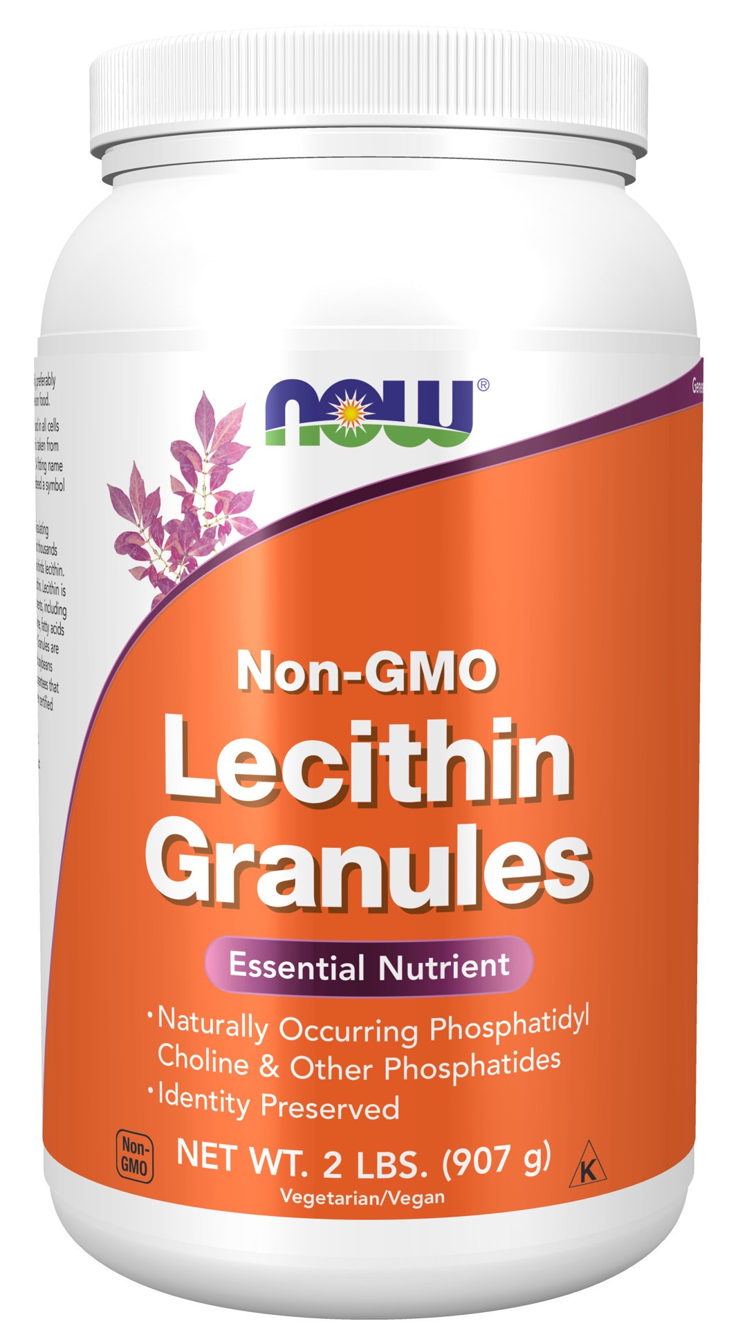 slide 1 of 4, NOW Supplements Lecithin Granules - 2 lbs., 2 lb