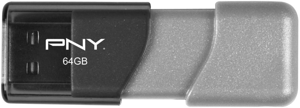 slide 1 of 2, PNY Turbo USB 3.0 Flash Drive, 64 GB