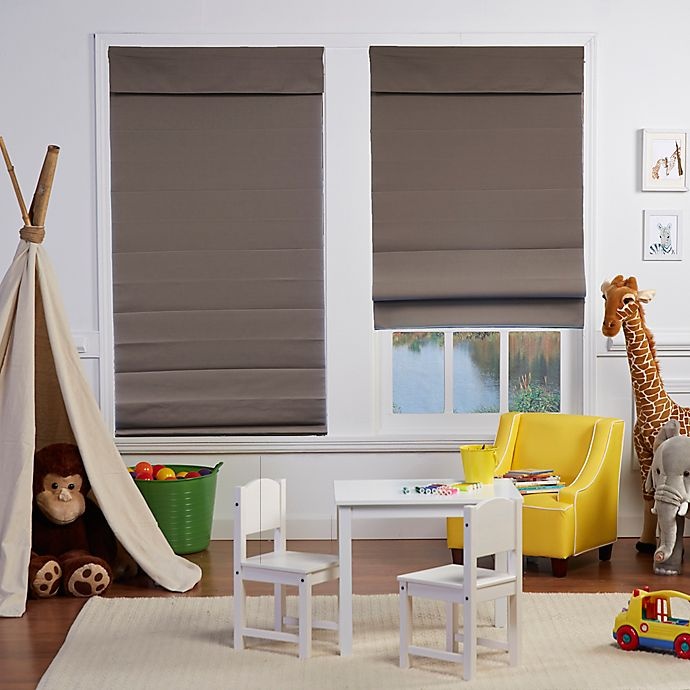 slide 1 of 1, Real Simple Cordless Cellular Roman Shade - Grey, 33 in x 72 in