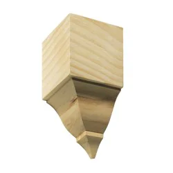 5-5/8-in L x 2-5/8-in T Inside corner Baseboard Moulding Block Unfinished 1888