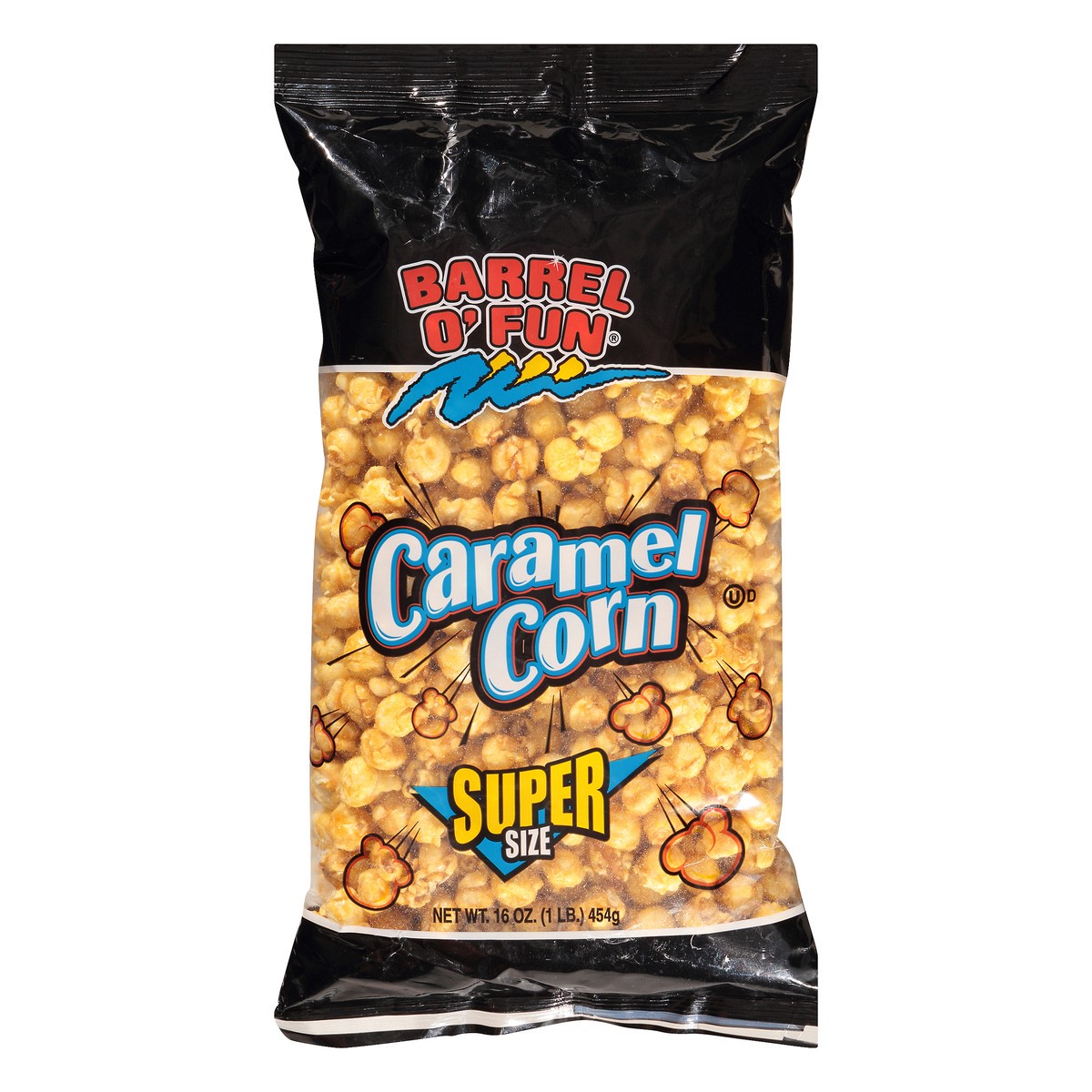 slide 4 of 9, Barrel O' Fun Caramel Corn, 16 oz