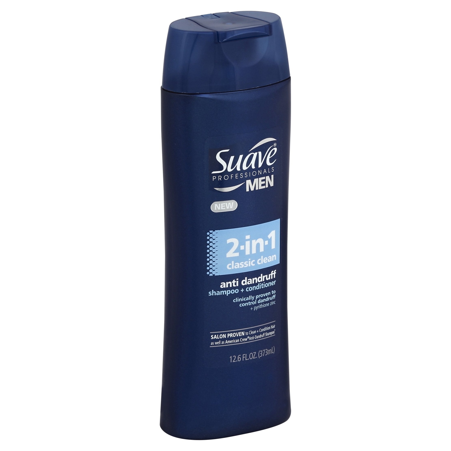 slide 1 of 2, Suave Professionals Men Anti Dandruff 2-in-1 Shampoo + Conditioner, Classic Clean, 12.6 oz