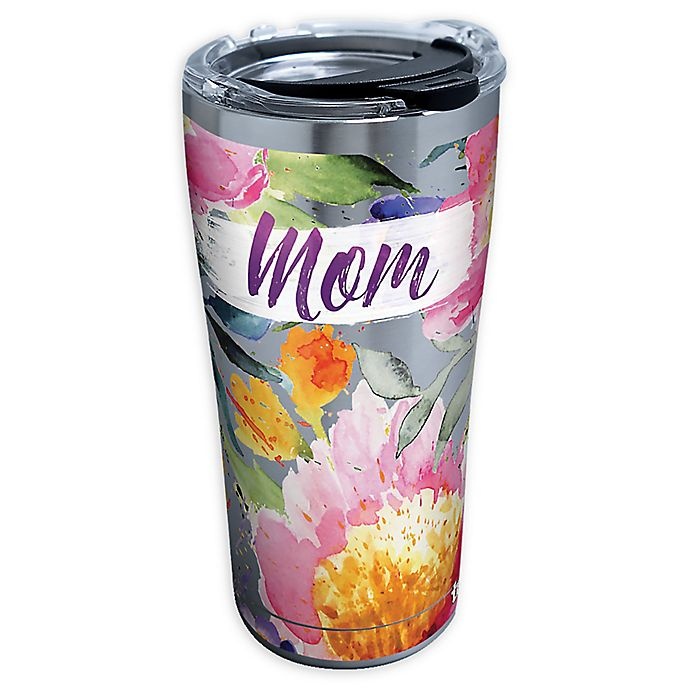 slide 1 of 1, Tervis Mom Large Blooms Stainless Steel Tumbler with Lid, 20 oz