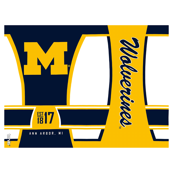 slide 4 of 5, NCAA Michigan Wolverines Spirit Tumbler, 24 oz
