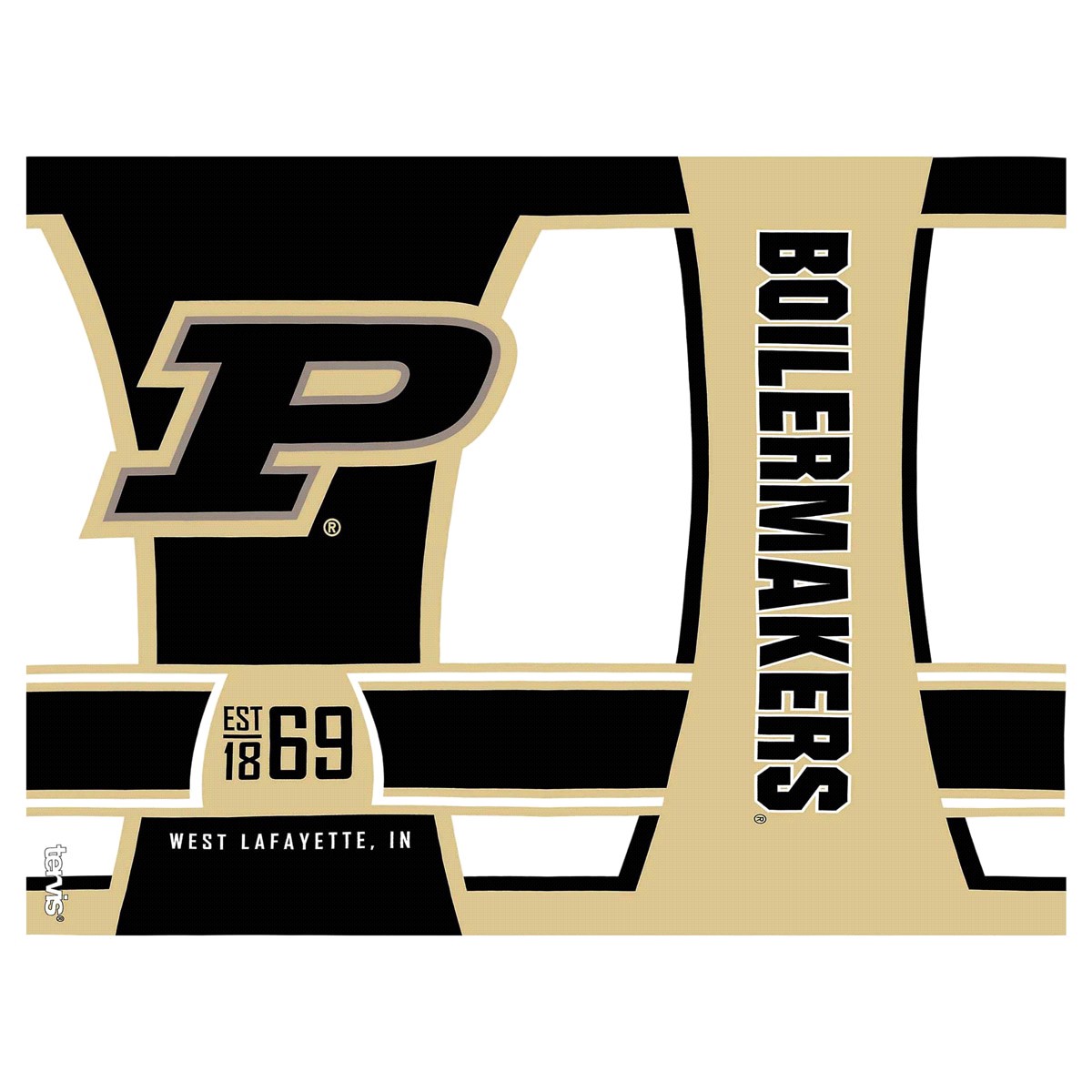 slide 5 of 5, NCAA Purdue Boilermakers Spirit Tumbler, 24 oz