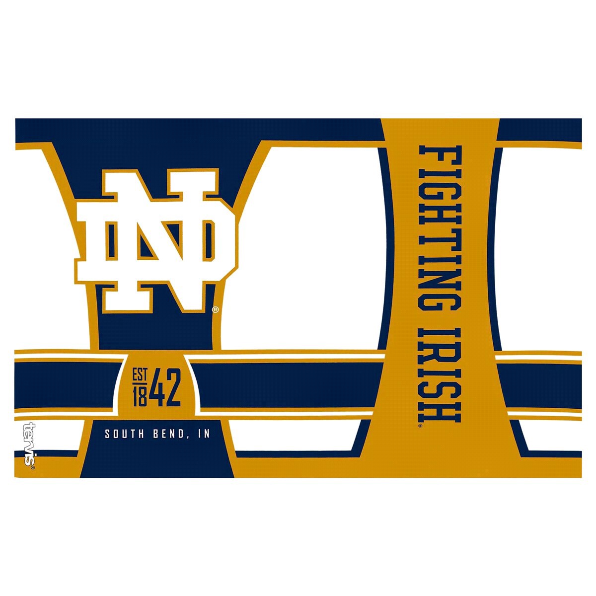 slide 5 of 5, Tervis Notre Dame Unv Spirit Tumbler with Travel Lid, 16 oz