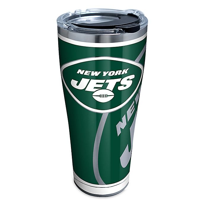 slide 1 of 1, Tervis NFL New York Jets Rush Stainless Steel Tumbler with Lid, 30 oz