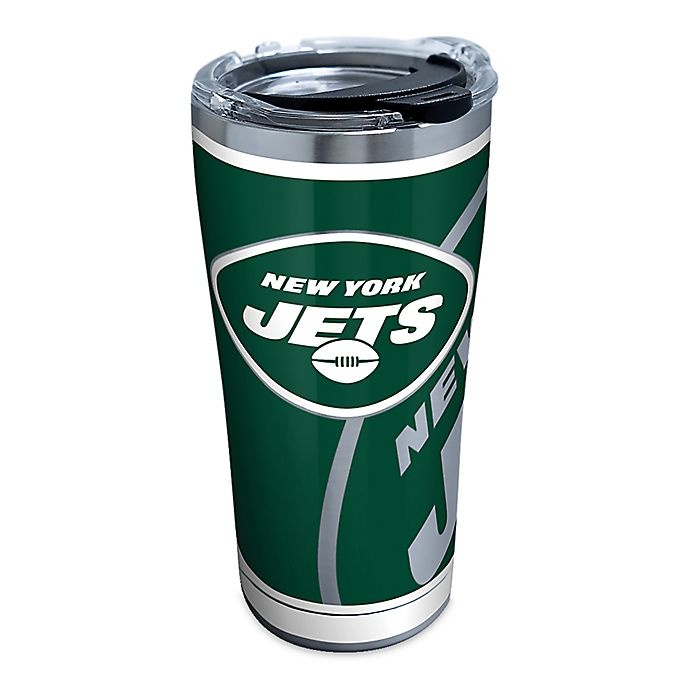 slide 1 of 1, Tervis NFL New York Jets Rush Stainless Steel Tumbler with Lid, 20 oz