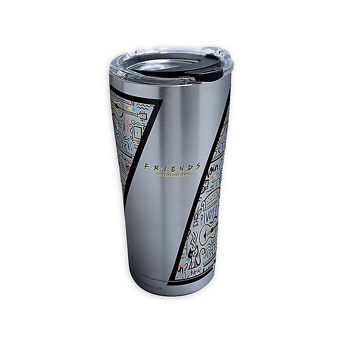 slide 1 of 1, Tervis Friends Pattern Stainless Steel Tumbler with Lid, 20 oz