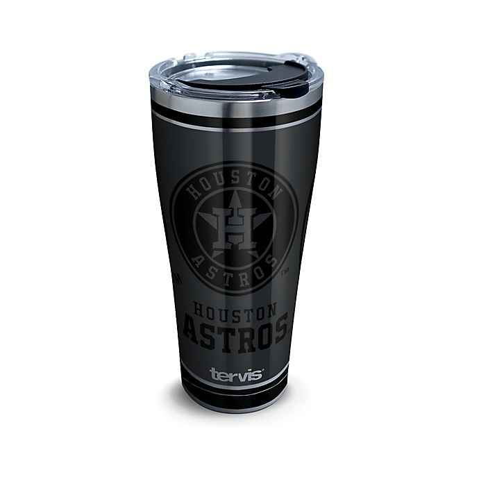 slide 1 of 1, Tervis MLB Houston Astros Blackout Stainless Steel Tumbler with Lid, 30 oz