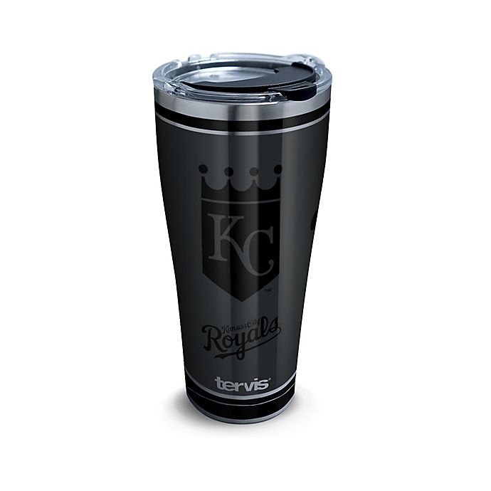 slide 1 of 1, Tervis MLB Kansas City Royals Blackout Stainless Steel Tumbler with Lid, 30 oz