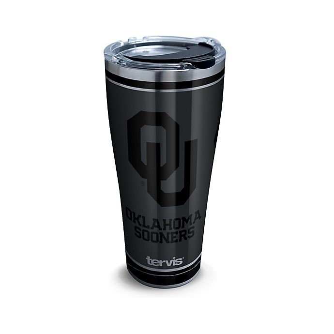 slide 1 of 1, NCAA Tervis University of Oklahoma Blackout Stainless Steel Tumbler with Lid, 30 oz