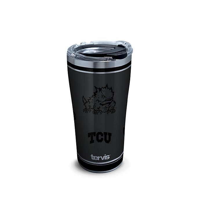 slide 1 of 1, NCAA Tervis Texas Christian University Blackout Stainless Steel Tumbler with Lid, 20 oz