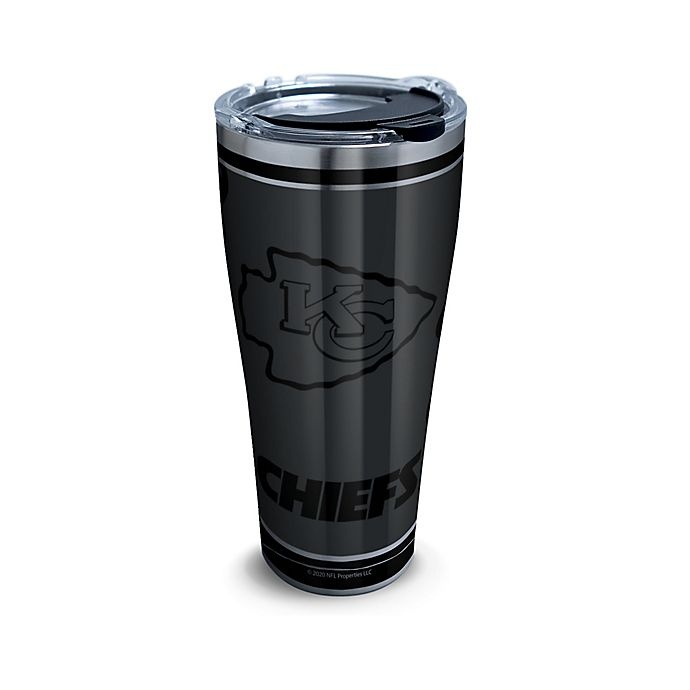 slide 1 of 1, Tervis NFL Kansas City Chiefs Blackout Stainless Steel Tumbler with Lid, 30 oz