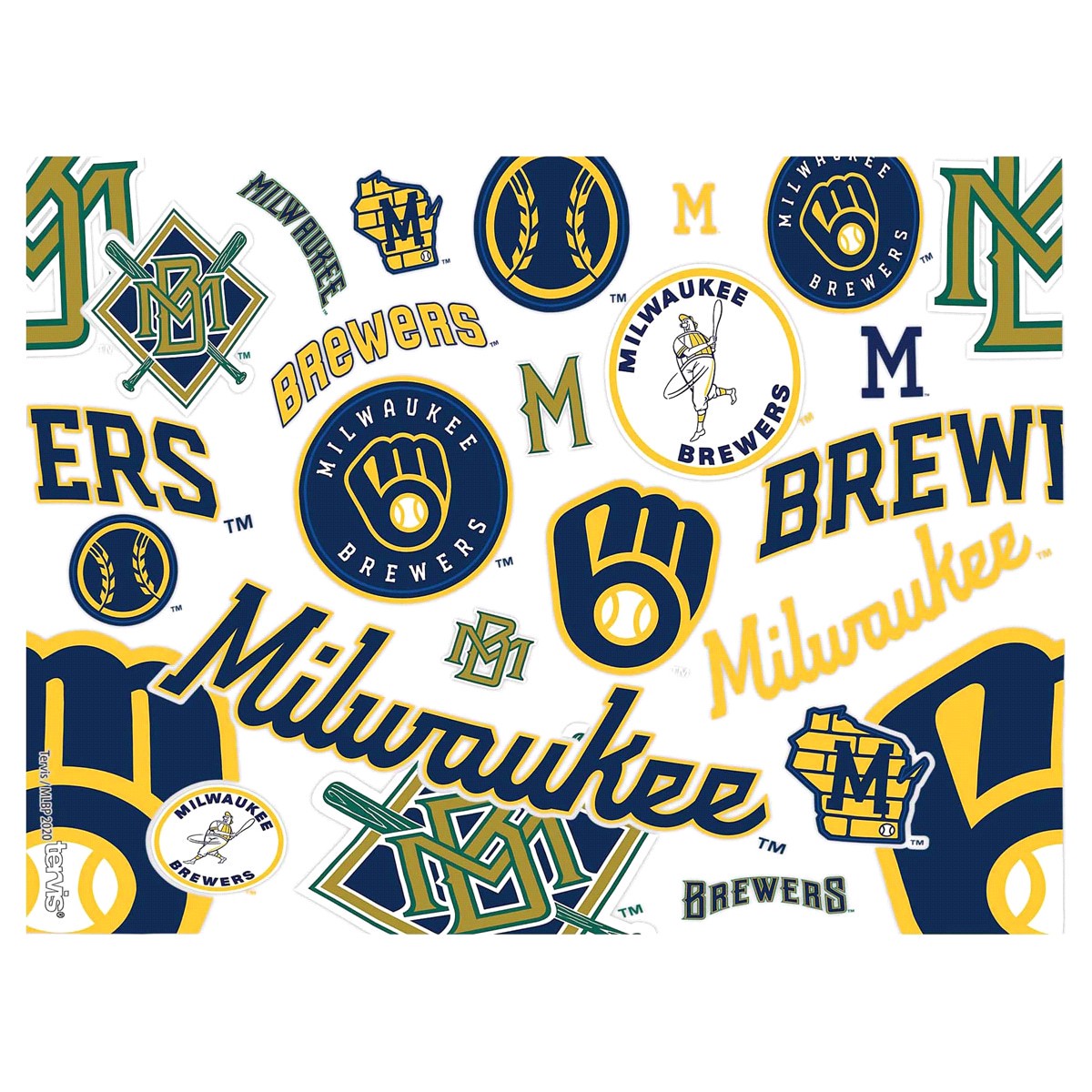 slide 5 of 5, Tervis MLB Milwaukee Brewers All Over Tumbler with Travel Lid, 24 oz