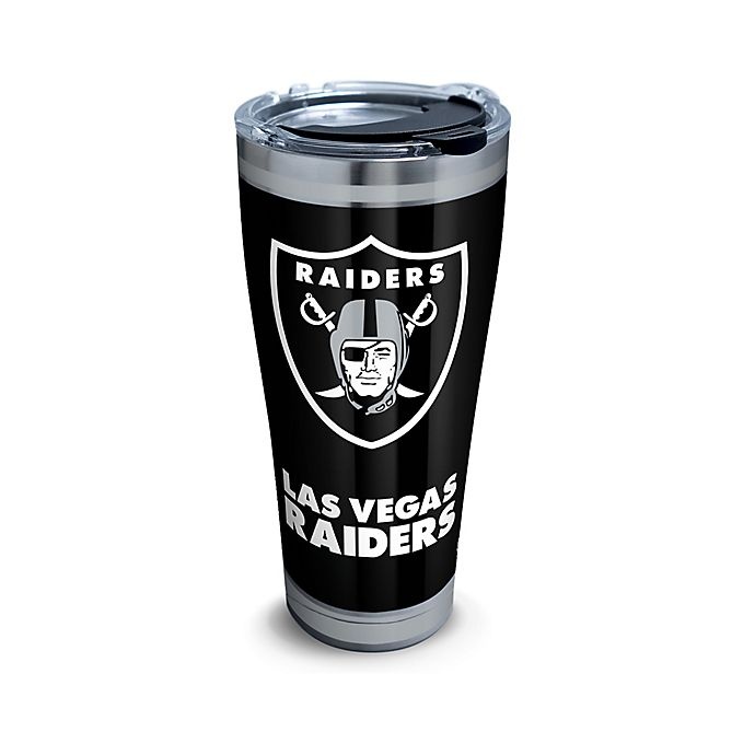 slide 1 of 1, Tervis NFL Oakland Raiders Touchdown Stainless Steel Tumbler with Lid, 30 oz