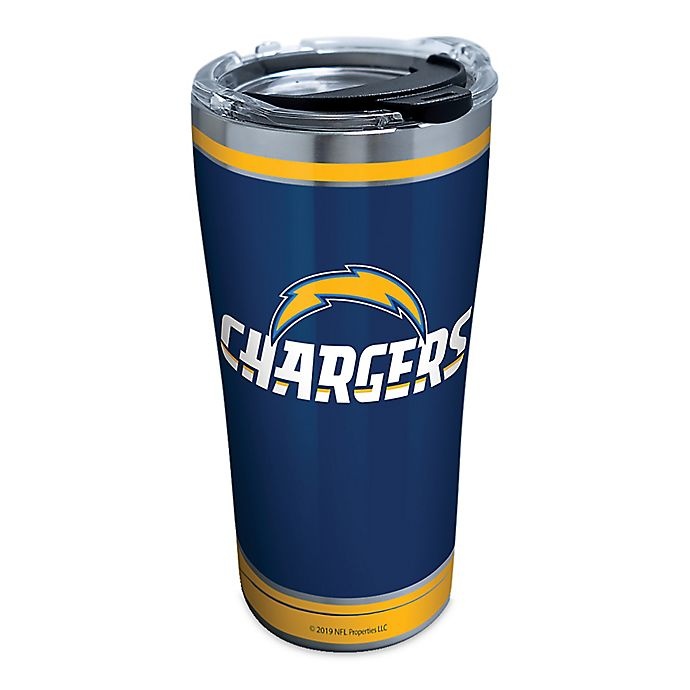 slide 1 of 1, Tervis NFL Los Angeles Chargers Touchdown Stainless Steel Tumbler with Lid, 20 oz