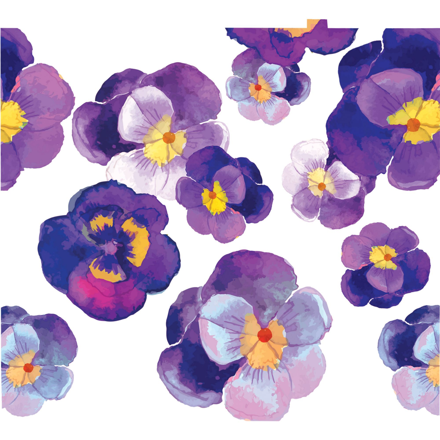 slide 2 of 2, Tervis Watercolor Pansy Pib, 1 ct