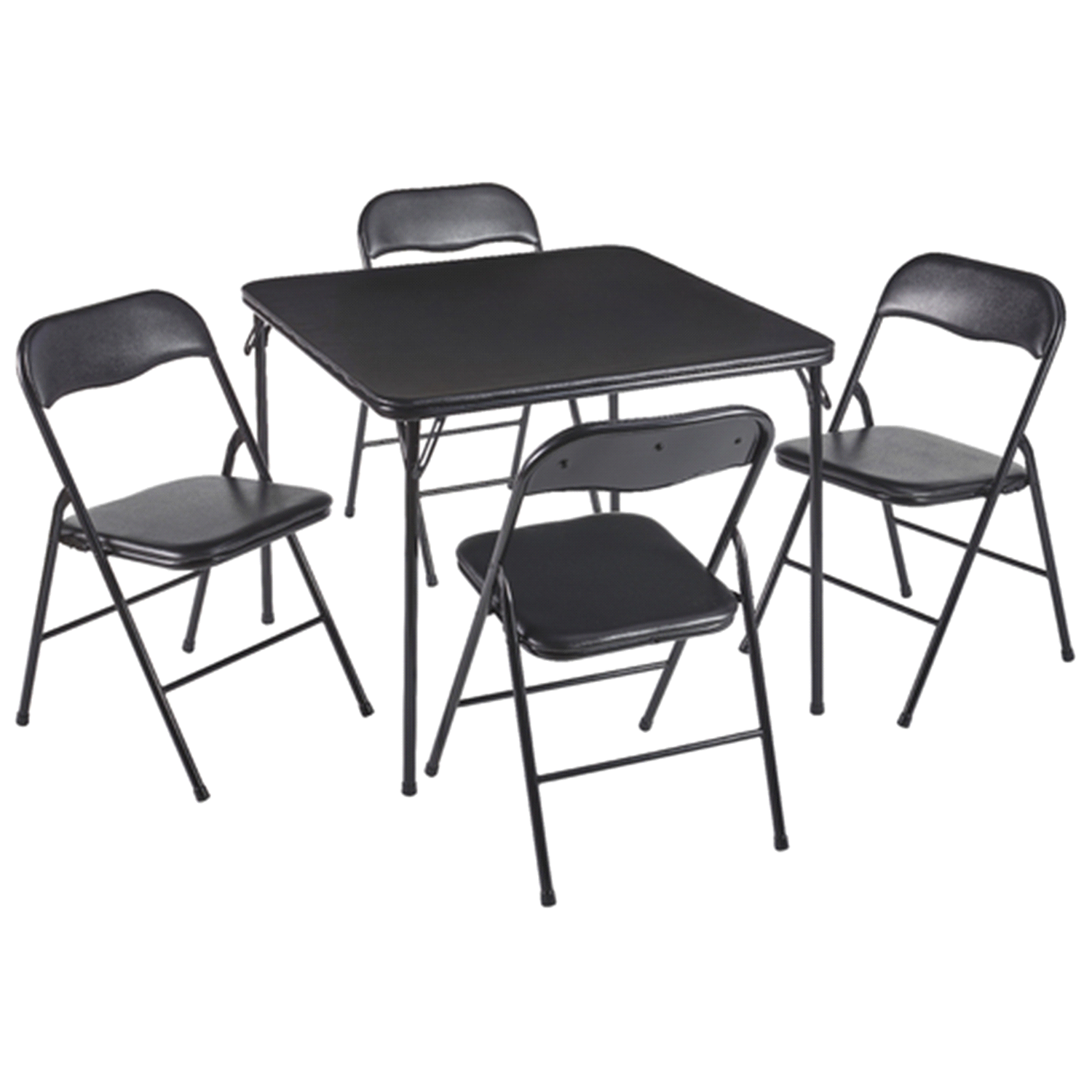 slide 1 of 1, Card Table & Folding Chair Set, 5 ct